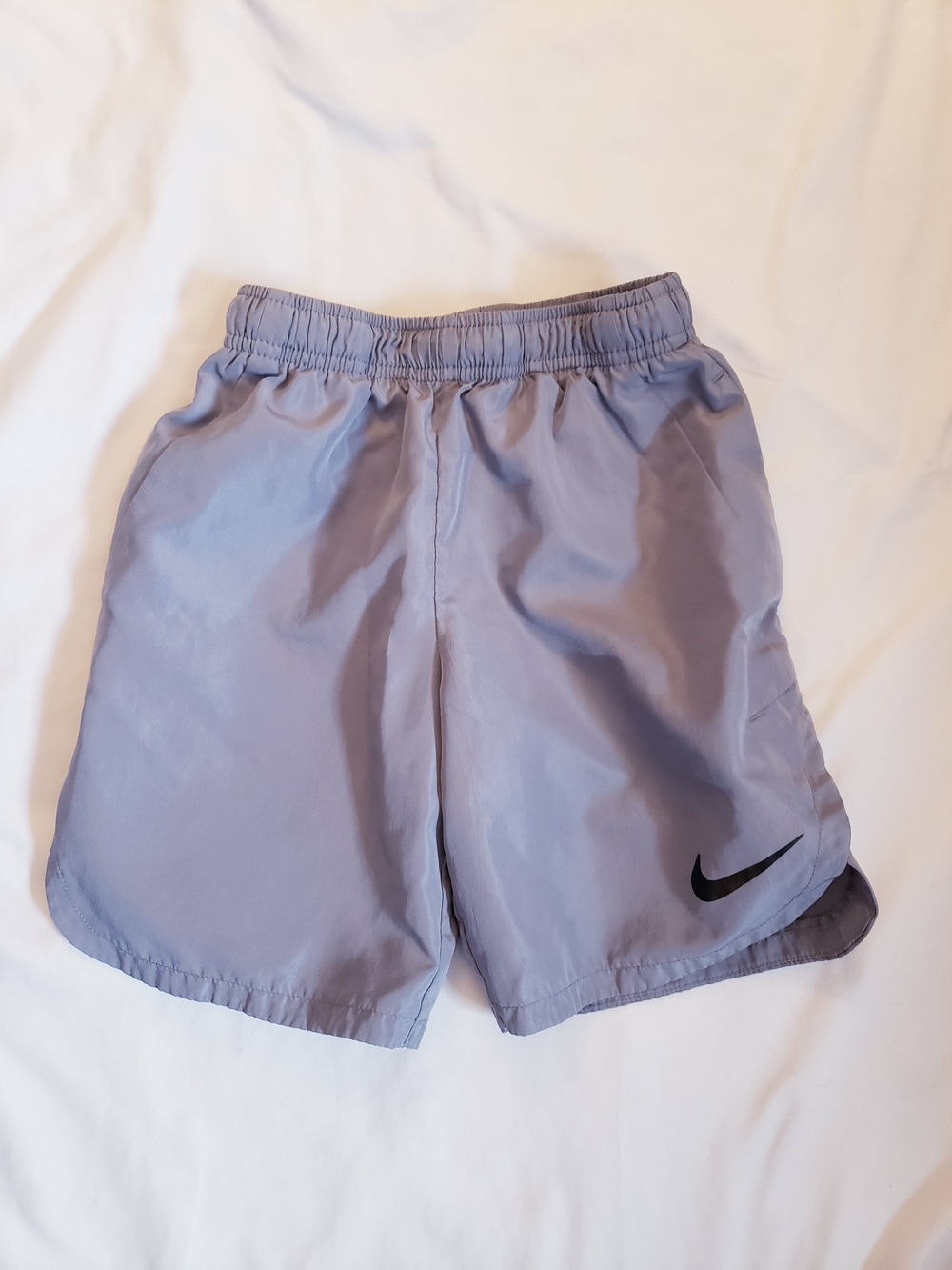 Boys Size 6 Nike Light Gray Athletic Shorts